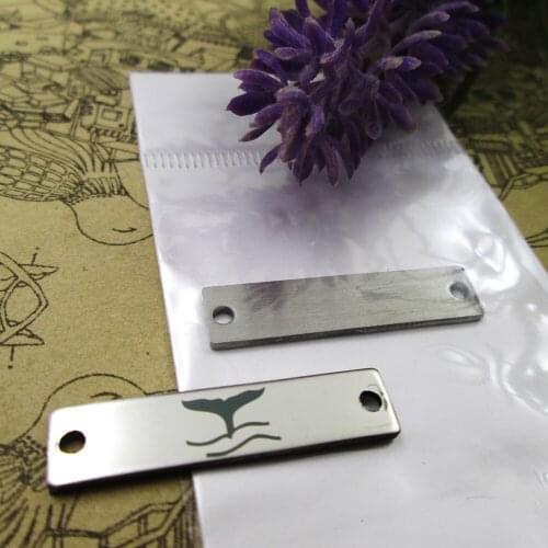 20pcs--Whale Tail Connector stainless steel charms more style for choosing DIY Charms pendants for necklace 30x7mm