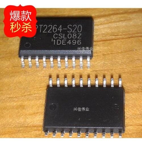 10PCS PT2264-S20 PT2264 SOP20 package integrated wireless remote control decoder IC