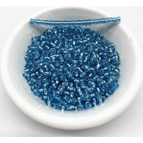 15g 2--4mm Unreal Color Filled with Silver Rice Beads Charm Czech Glass Seed Beads for Jewelry Making DIY Bracelet Necklace #31