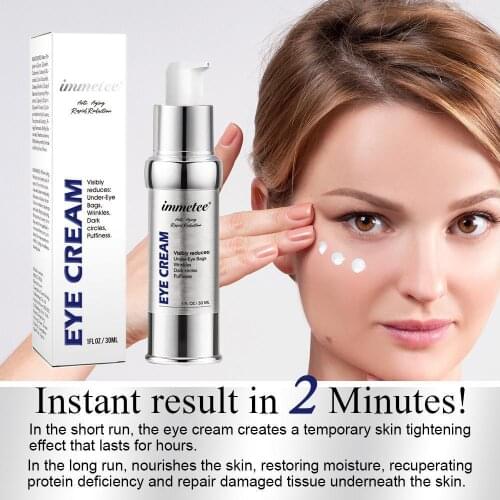 30ml Eye Cream Peptide Viatamin E Retinol Hyalunronic Acid Ceramide Protein Coconut Oil Reduce Under-eye Bag Dar Circles Remover