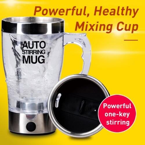 350ml Automatic Self Stirring Mug Electric Lazy Self Stirring Mug Stainless Steel Coffee Milk Mixing Cup Smart Juice Shaker Cup