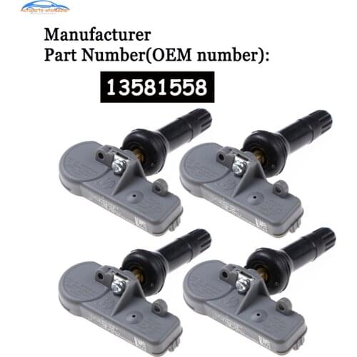 4 pcs/lot For Chevy Cadillac Buick TPMS Tire Pressure Monitor Sensor 13581558 13586335 25920615 20923680 auto accessorie Car