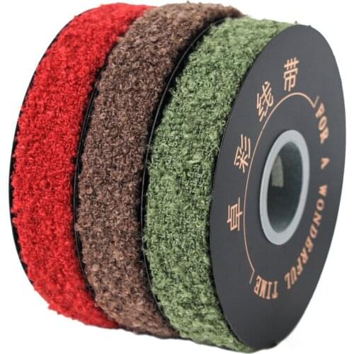 5Meters/roll 25mm Coral Velvet Ribbon Wedding Party Decoration Handmade Ribbon Gift Wrapping Hair Bowknot DIY Christmas Ribbon