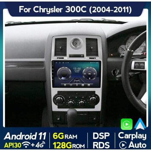 4G Wifi Android 11 DSP Car Radio Multimedia Player For Chrysler Aspen 300C 2004-2007 2011 Navigation GPS Headunit 2DIN NO DVD FM