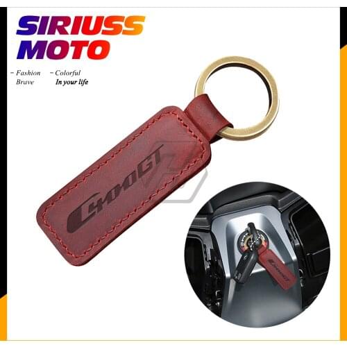 Motorcycle Keychain Cowhide Key Ring Case for BMW C400GT C400 Scooter Models