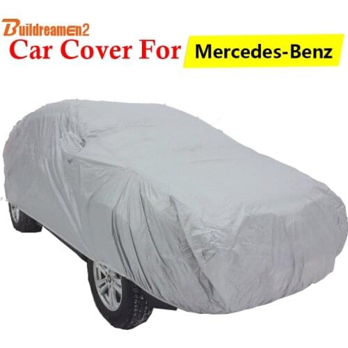 Buildreamen2 Car Cover Sun Rain Snow Protector Cover For Mercedes-Benz C160 C180 C200 C220 C230 C250 C260 C280 C300 C320 C350