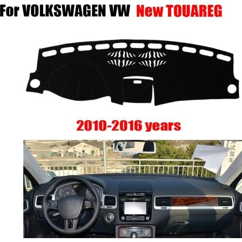 FUWAYDA Car dashboard covers For VOLKSWAGEN VW New Touareg 2010-2016 left hand drives dashmat car pad Instrument platform