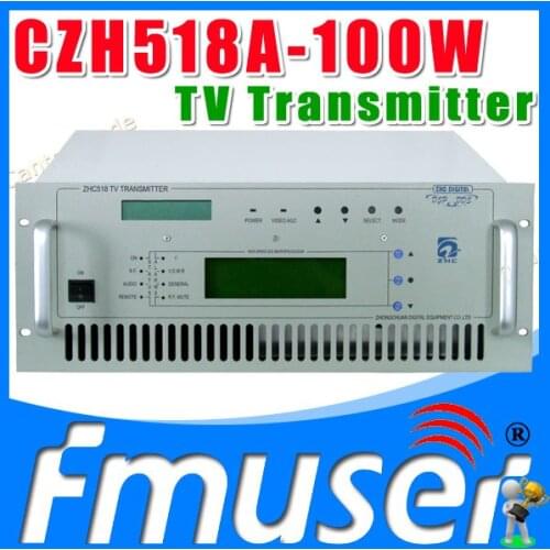 CZH518A-100W VHF UHF All Solid State wireless analog TV Signal Broadcast transmitter TV Station Broadcasting Equipment