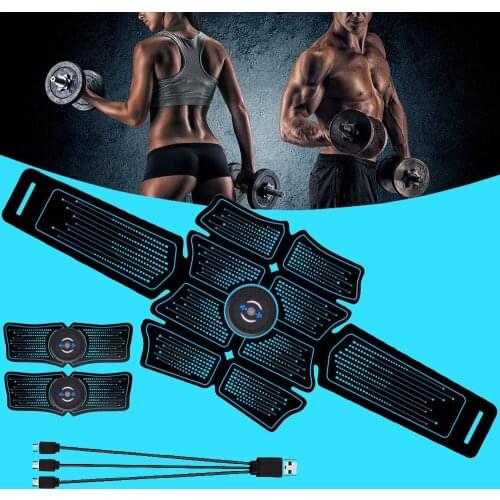 Muscle Electro Stimulator EMS ABS Electrostimulator Abdominal Electric Massager Training Apparatus Fitness Equipment Gym Tools