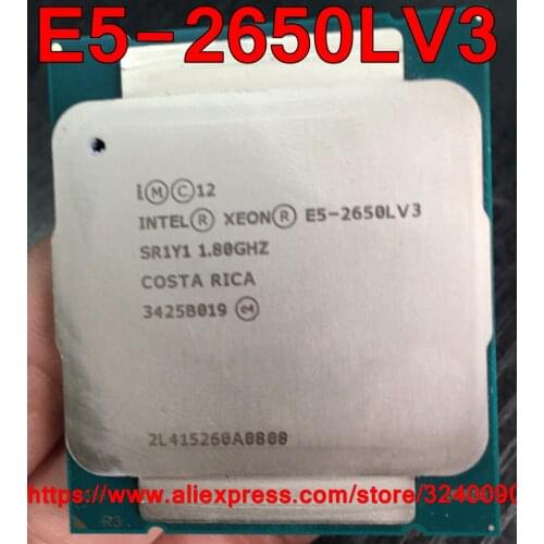 Intel Xeon CPU E5-2650LV3 QS version 1.8GHz 12-Core 30M 65W LGA2011-3 E5-2650L V3 processor E5 2650LV3 free shipping E5 2650L V3