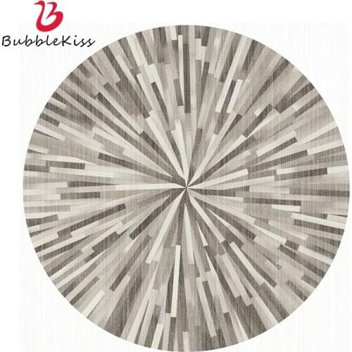 Bubble Kiss Round Carpet Nordic Style Living Room Area Rugs Geometric Pattern Art Decoration Floor Mats Thicken Bedroom Foot Pad