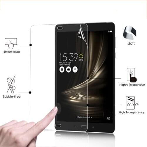 Best Clear glossy Screen Protector film For Asus ZenPad 3S 10 Z500M 9.7" Front HD LCD screen Protective cover+ clean cloths