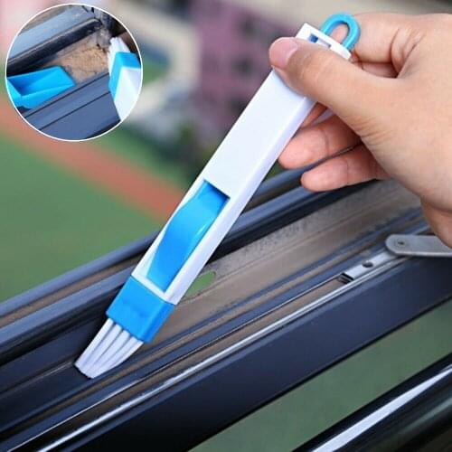 Multifunctional Computer Window Crevice Cleaning Brush Window Groove Keyboard Nook Dust Shovel Window Track Cleaning Tool