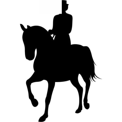 Car Sticker Fashion Lady Riding Personalized Car Decoration PVC Sticker Waterproof Cover Scratch Black/White, 13cm*9cm