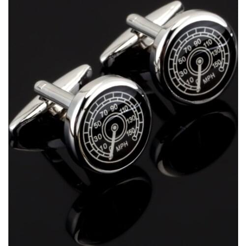 Horsepower table Cufflinks for Mens Jewelry Shirt Cufflinks Brand Cuff Buttons Silvery Cuff Link High Quality for gift