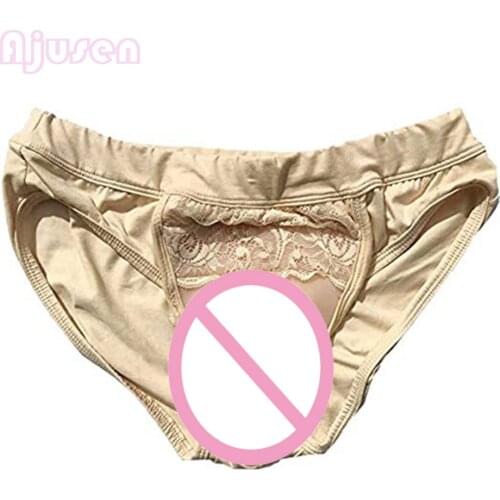 New Fake Vagina Gaff Girls Vagina Panty Artificial Fake Pussy Ajusen Cosplay Drag Queen Vagina Shapewear for Crossdresser