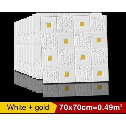 New 3d Wall Stickers Self-adhesive Roof Ceiling Wallpaper Living Room Bedroom Tv Background Foam Wallpaper Decorative Stickers