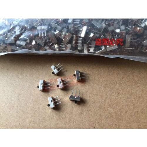 Original new 100% toggle switch SS-12D00G2 1P2T vertical power switch handle height 2mm horizontal handle type 3pin 2 gear
