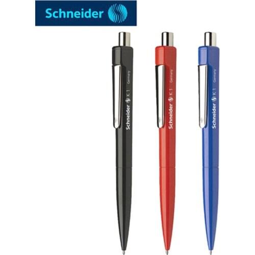 1pcs Schneider Ball Pen K1 Atom Pen Writing Smooth Student Examination Office 0.7mm Smooth Wear-resistant Metal Pen Tip