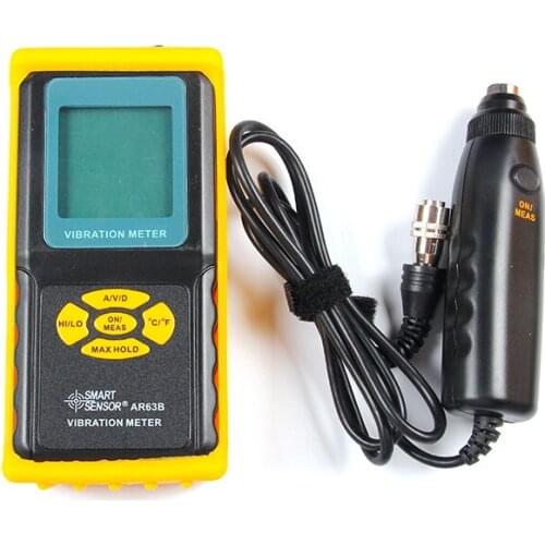 Smart Sensor AR63B Digital Precision Vibration Meter Tester Gauge Analyzer
