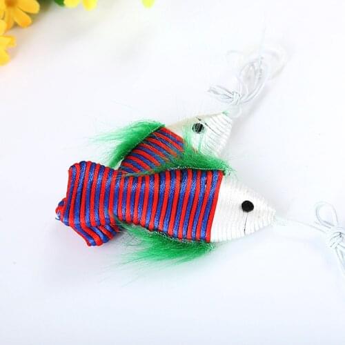 Funny Cat Teaser Funny Interactive Fish Shape Hanging Ring Cat Training Toy Cat Toys Interactive Pet Cat Supplies Supplies