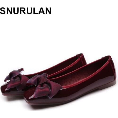 SNURULAN 2020new women shoes ballerinas fashion moccasins shoes woman Slip-on party elegant best selling classic high quality