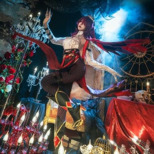 Anime Game Genshin Impact Rosaria Cheongsam Uniform Dress Gorgeous Mysterious Cosplay Costume Halloween Women Free Shipping 2021