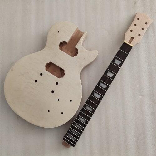 1 Set DIY Guitar Mahogany Body Unfinished Electric Guitar Kit