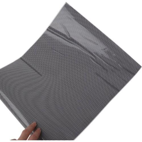 30x106cm Tinting Perforated Mesh Film Fly-Eye MOT Legal Tint Car Front Rear Headlight Light Bulb #425