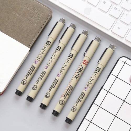 7 pcs Sakura Micron gel pen for Cartoon manga drawing Fine sketch pens Comic Art supplies Stationery School caneta escolar F922