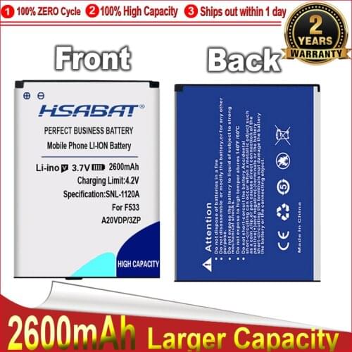 HSABAT Battery for Philips F533 X332 CTF533 CTX332 1600mAh A20VDP/3ZP free shipping+tracking number