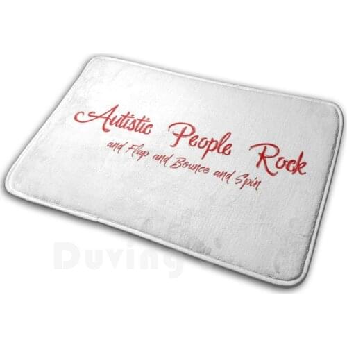 Autistic People Rock Stimming Soft Non-Slip Mat Rug Carpet Cushion Autism Stimming Disability Advocacy