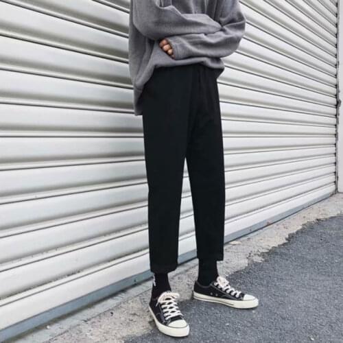 CADIDL Trousers Solid loose pants wide leg pants