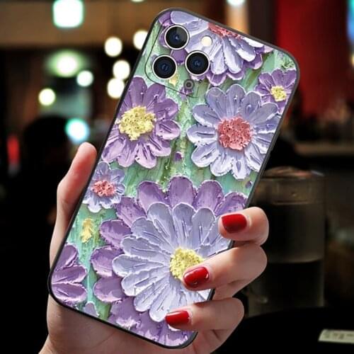 Case For Samsung a51 A71 4G A31 M12 M31 Prime A30S A50S A50 A21S A52 A12 5G Back Cover 3d Floral Flower Protective Phone Coque