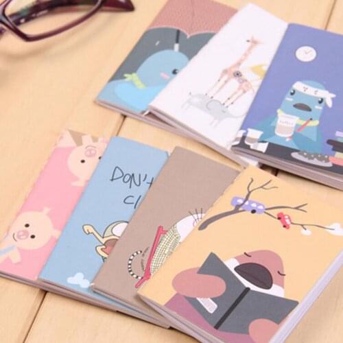 Brand New 20pages/sheet Retro Notepad Book Korean Lovely Cartoon Image Notebook Vintage For Kids Stationery Height:8cm