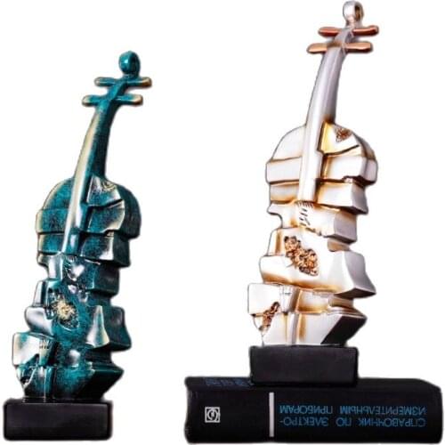 Creative Ornaments studio/music hall violin decorations handcrafts resin violin birthday gifts /souvenirs
