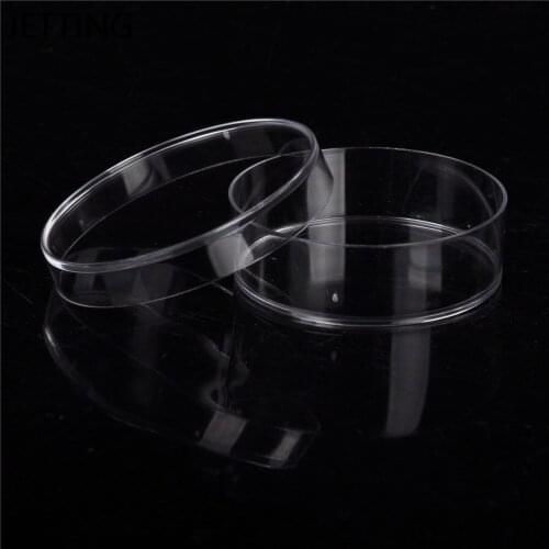 JETTING 10PCS Practical Sterile Petri Dishes with Lids for Lab Plate Bacterial Yeast Chemical Instrument Lab Supply