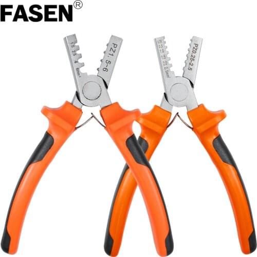 PZ 0.25-2.5mm2 1.5-6mm2 Terminal ferrule Crimping Tool Bootlace Ferrule Crimper Plier Cable Cord Wire End Sleeves