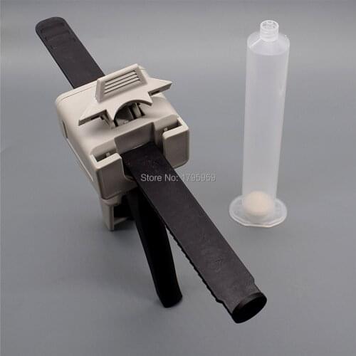 Glue Gun Hand Tool 55ml Single Liquid Guns Adhesive Dispenser 55cc UV Glue Manual Caulk Gun with 55ml Dispensing Syringe Barrel