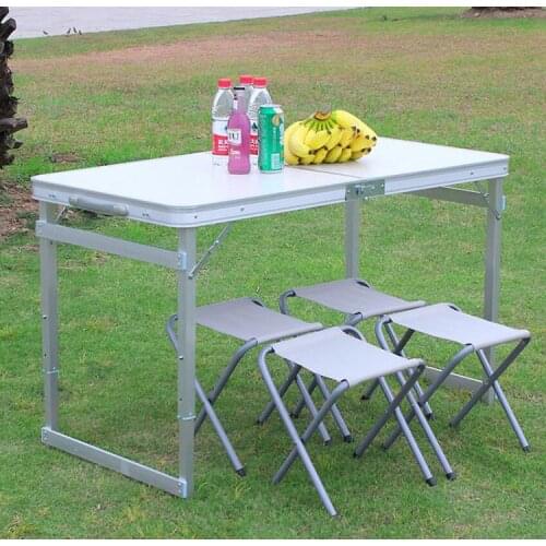 Outdoor Camping Table Chair Picnic Table Aluminium Alloy Waterproof Ultra-light Durable Portable Folding Table Seat
