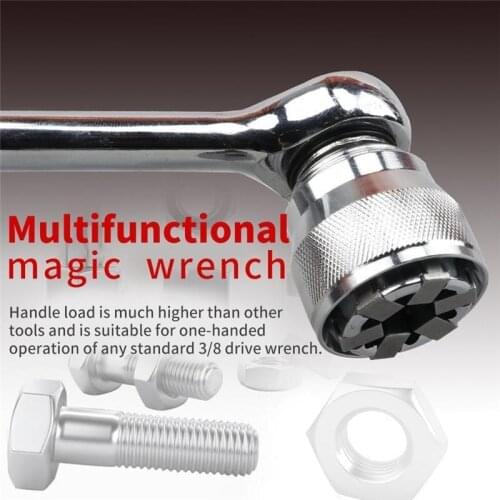 Universal Sleeve Magic Head Extension Wrench DIY Torque Key Ratchet Socket Hook Spanner Multi Drill Adapter Tool Dropshipping