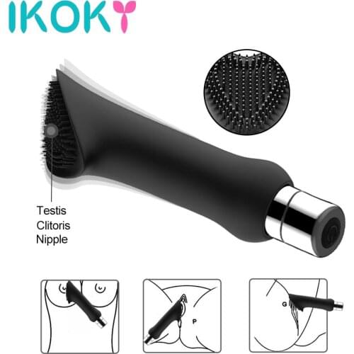 IKOKY Thorn Brush Vibrator Clitoris Vagina Stimulator AV Stick Sex Toys for Women 7 Speed Female Masturbation G-spot Massage