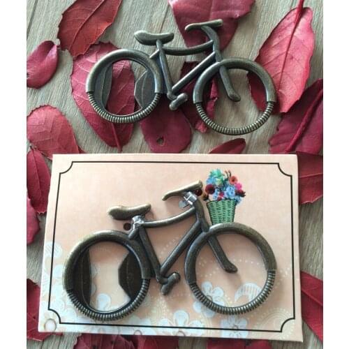 Vintage wedding favor gift giveaways-- "Lets Go On an Adventure" Bicycle Bottle Opener party favor souvenir bike bottle opener