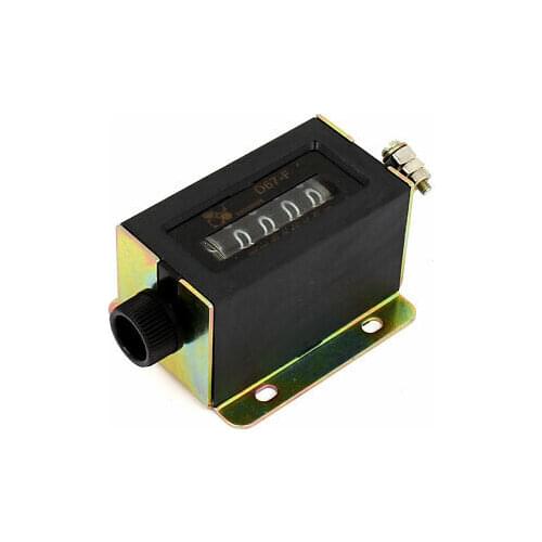 D67F 0-99999 5 Digit Rotary Knob Resettable Mechanical Pulling Counter