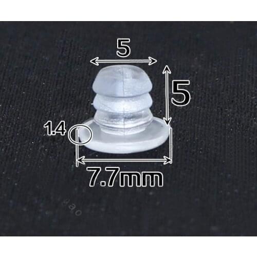 5mm hole plug damper, door drawer locker cabinet door Anti touch pad noise proof Silencer closing door protector transparent