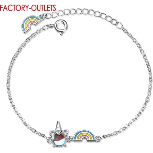 Factory Price Genuine 925 Sterling Silver Bracelet Jewelry Accessory For Women Girls With Lovely Pendant Drop Shipping