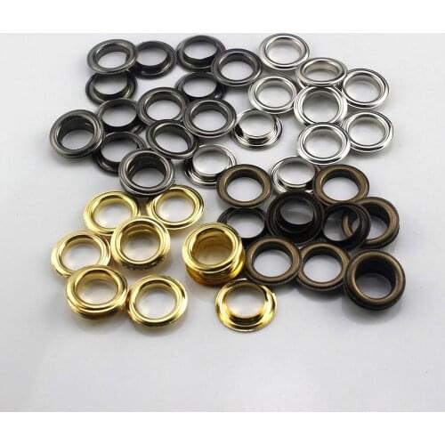 100sets 14mm Brass Eyelet with Washer 1200# Leather Craft Repair Grommet Round Eye Rings For Shoes Bag Clothing Leather Belt Hat
