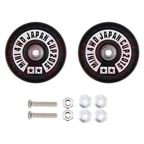 2Pairs 19mm Rollers Aluminum Ball Race Rollers JAPAN CUP 2015 Light Weight For Tamiya Mini 4WD Racing Car Model