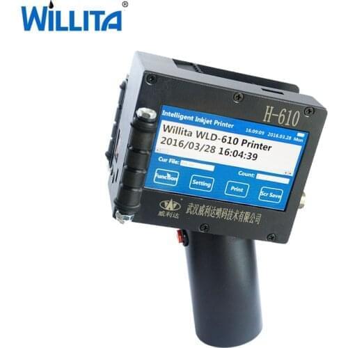 2 Handheld Inkjet Hand Held Inject Printing Coding Machine Hand Jet Printer With Black Cartridge