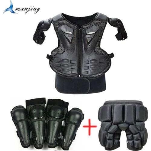30MM Thin Hip Pad For Height 0.8-1.55M Child Latka Body Protect armor Vest Waistcoat Motorcycle Cycling Elbow Knee armour